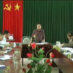 Thường vụ huyện ủy làm việc với xã Trù Sơn về công tác chuẩn bị Đại hội Đảng các cấp.